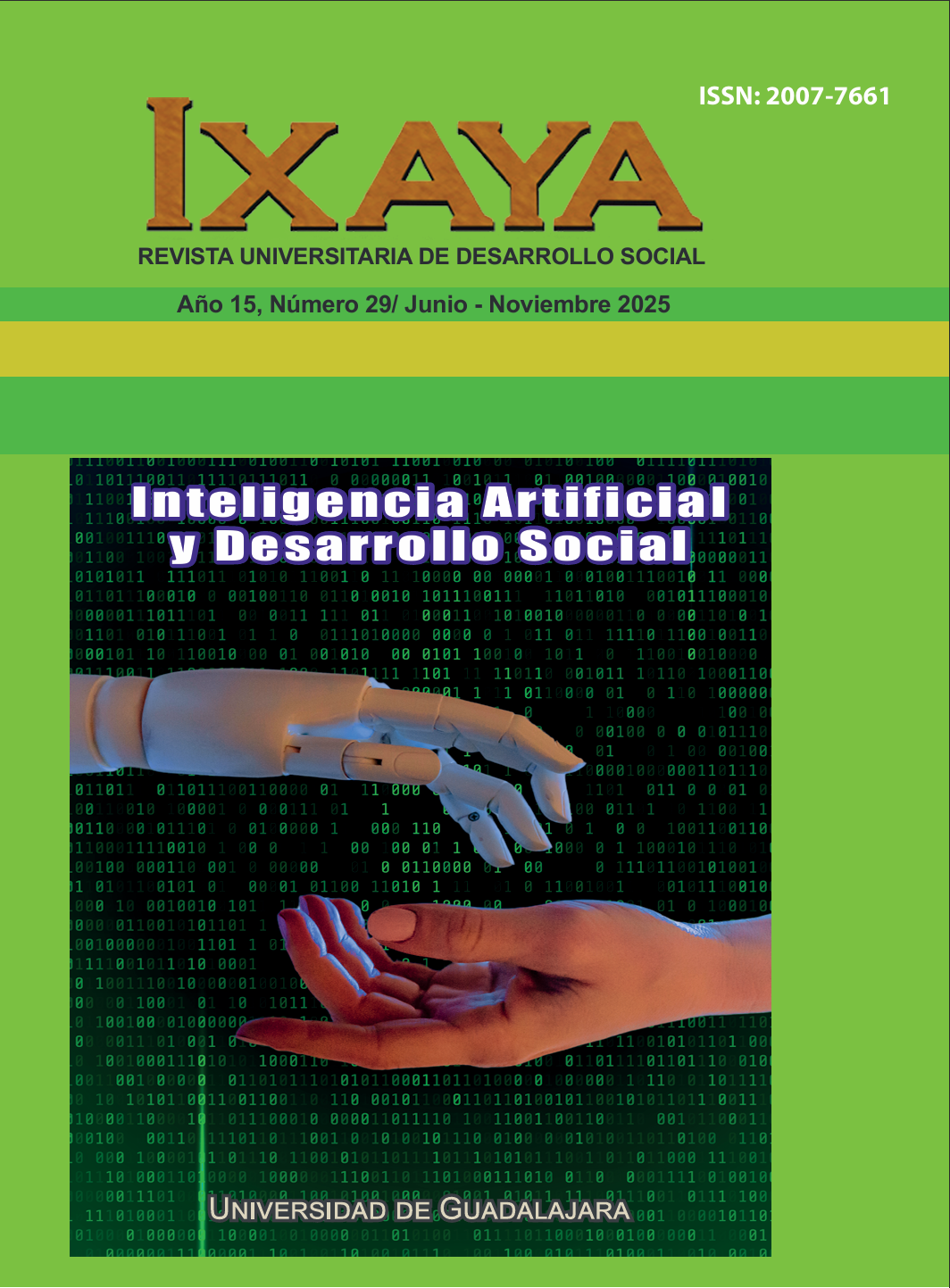 					Ver Vol. 15 Núm. 29 (2025): Inteligencia Artificial y Desarrollo Social
				
